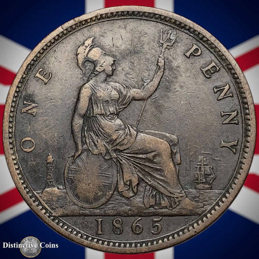 Great Britain 1865 Penny 1d GB6283