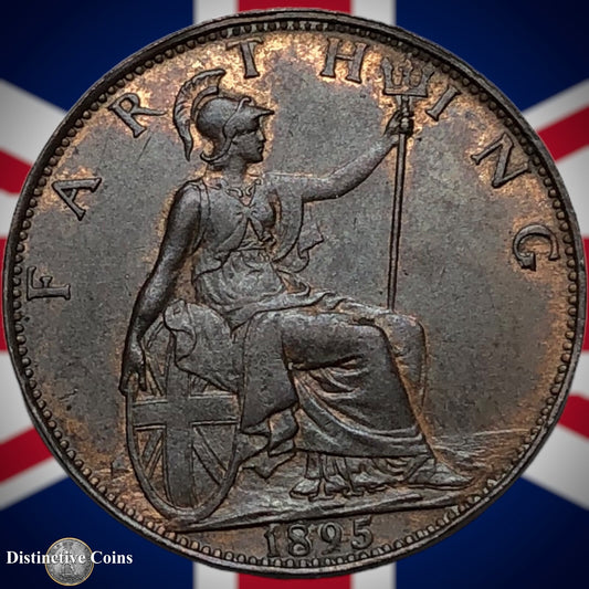 Great Britain 1895 Farthing 1/4d GB4406