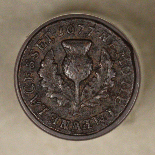 Scotland 1677 (2 Pence) Turner IIIB for HIB Error Porous XF