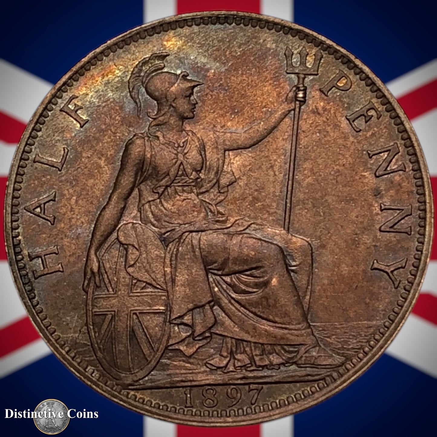 Great Britain 1897 Half Penny 1/2d GB5728