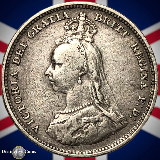 Great Britain 1889 British One Shilling GB0554