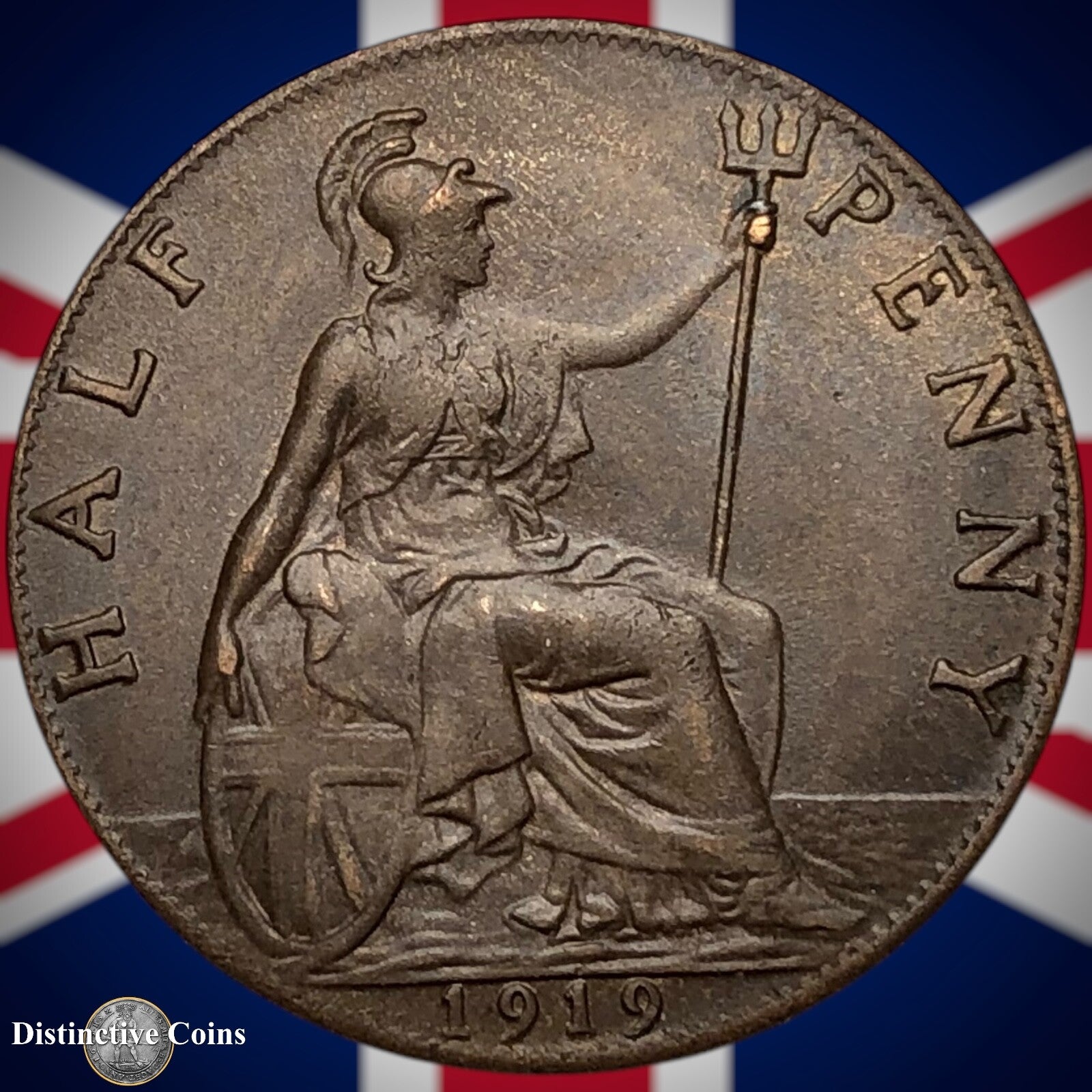 Great Britain 1919 Half Penny 1/2d GB5864