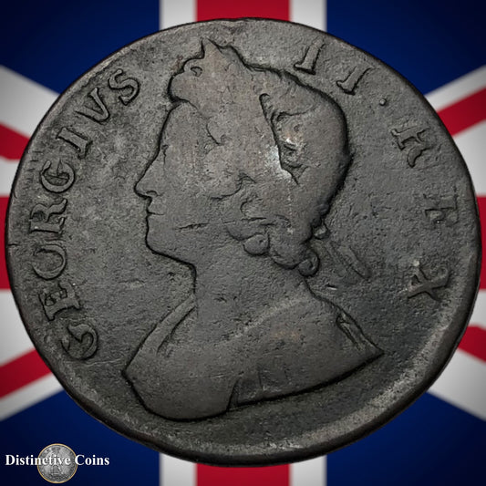 Great Britain 1734 Half Penny 1/2d GB5048