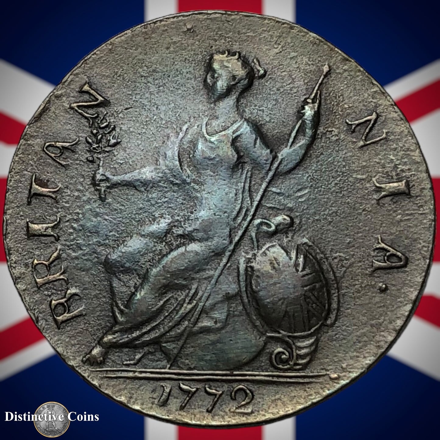 Great Britain 1772 Half Penny 1/2d GB5108