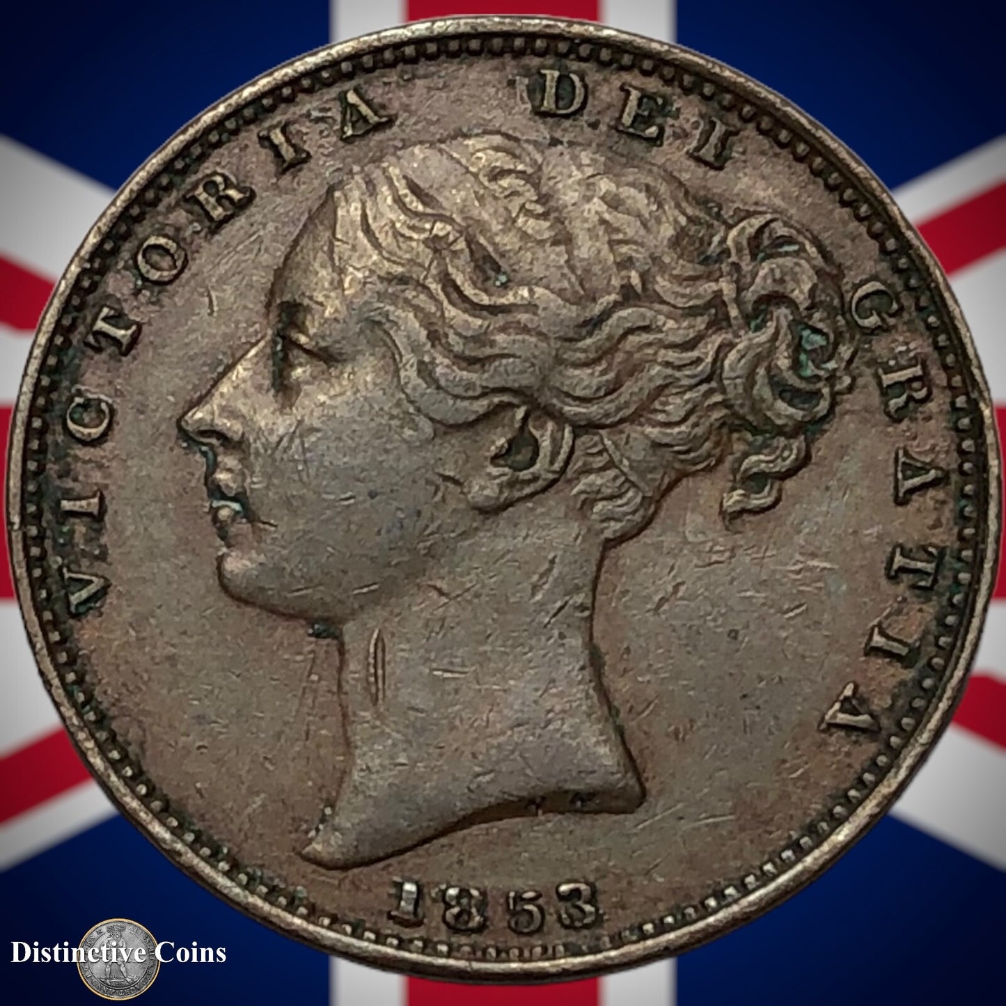 Great Britain 1853 Farthing 1/4d GB3443