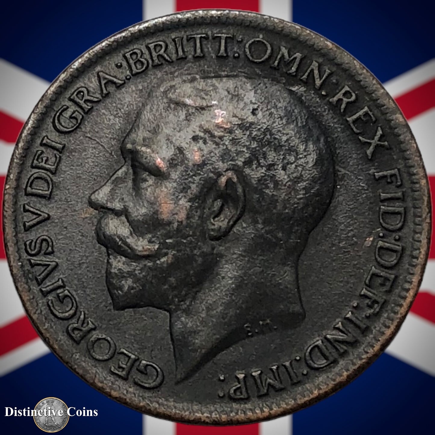 Great Britain 1917 Farthing 1/4d GB4676