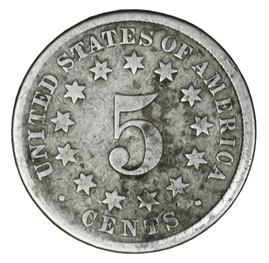 US 1870 Shield Nickel  A3414