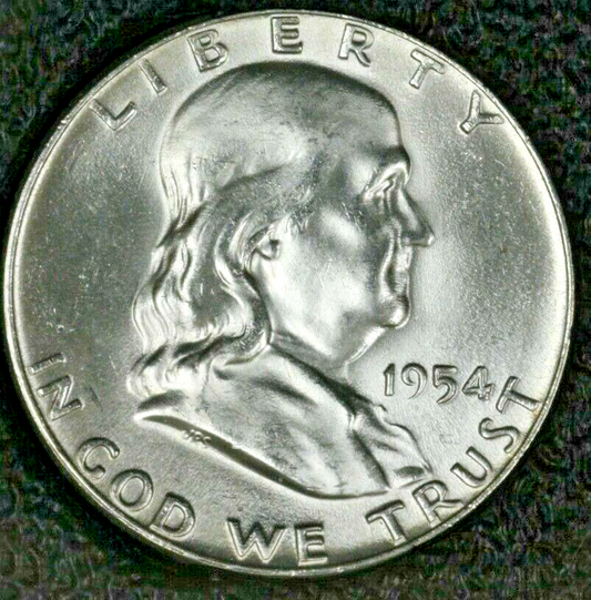 US 1954 Franklin Half Dollar 50 Cents   A2631