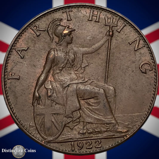 Great Britain 1922 Farthing 1/4d GB4750