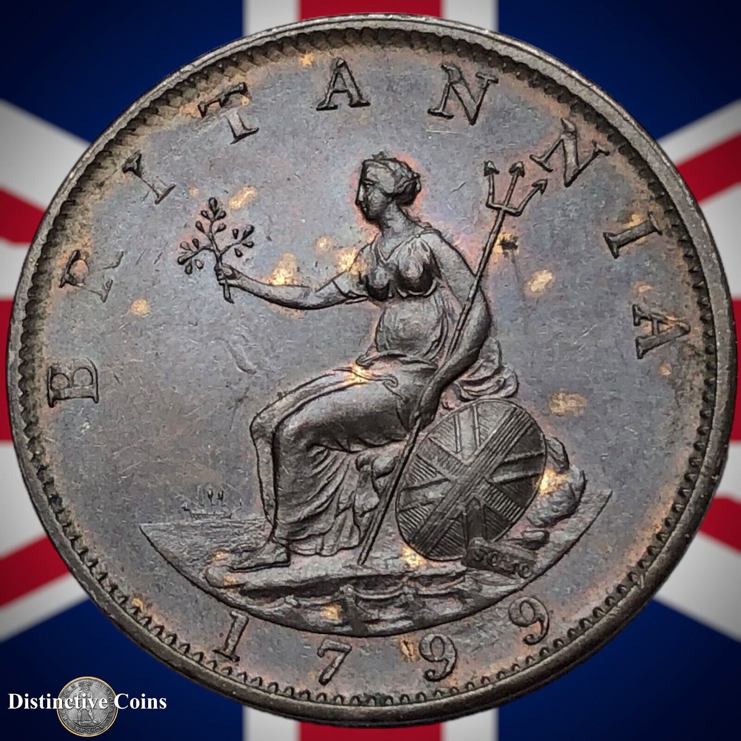 Great Britain 1799 Half Penny 1/2d GB5144