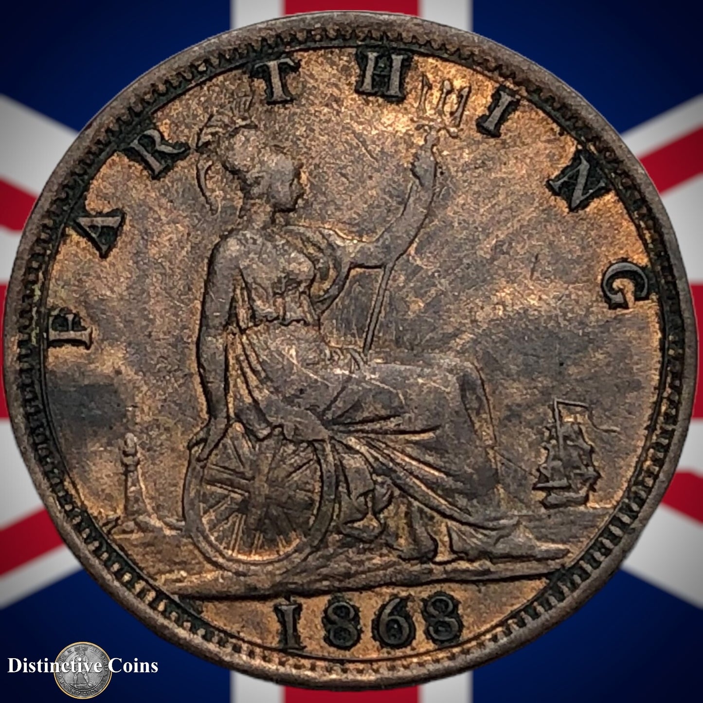 Great Britain 1868 Farthing 1/4d GB3633