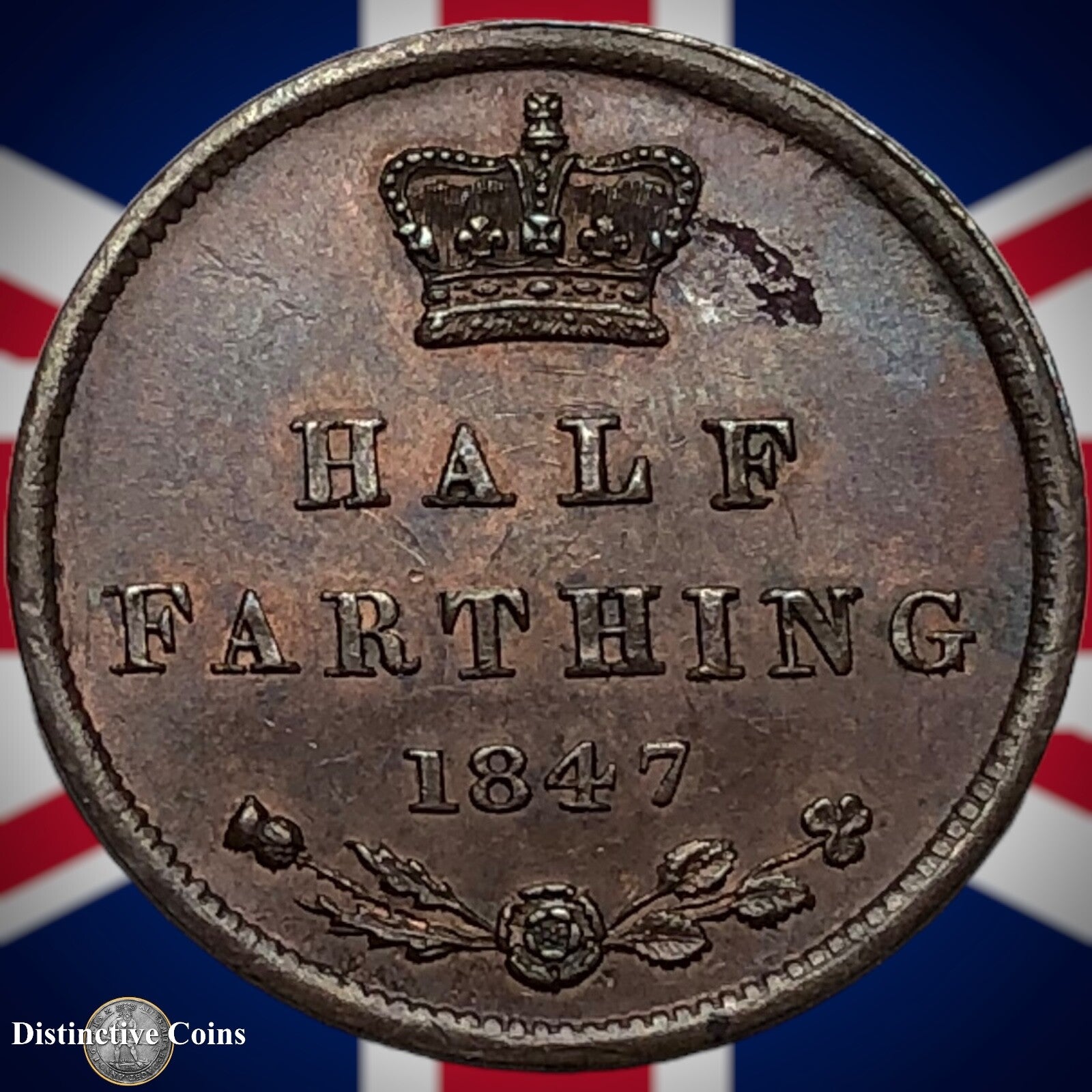 Great Britain 1847 Half Farthing 1/2 Penny GB3139