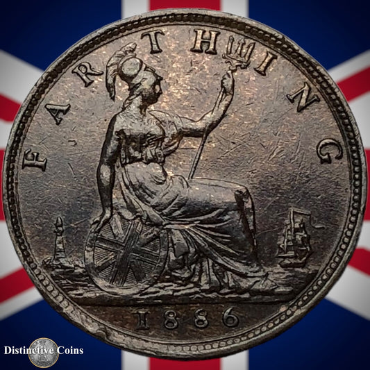 Great Britain 1886 Farthing 1/4d GB4217