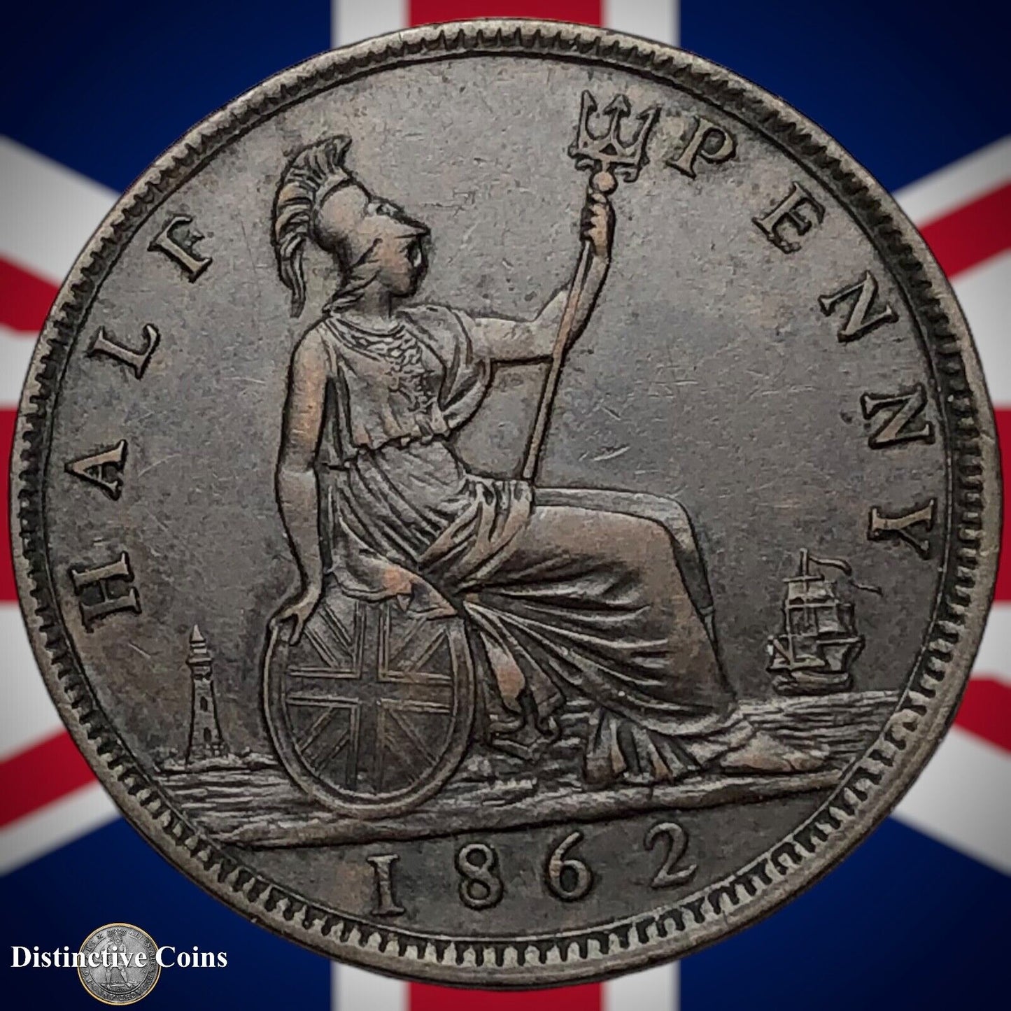 Great Britain 1862 Half Penny 1/2d GB5438