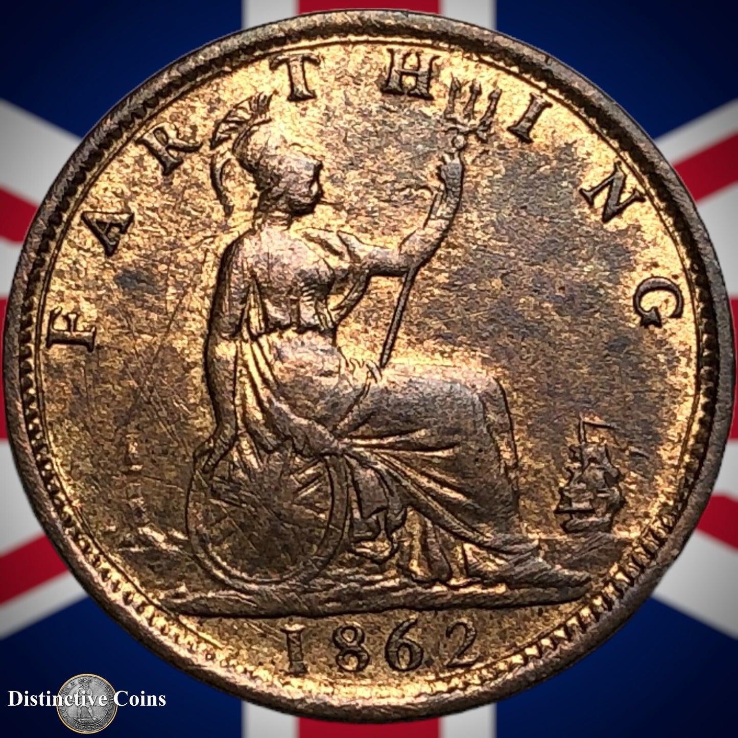 Great Britain 1862 Farthing 1/4d GB3494