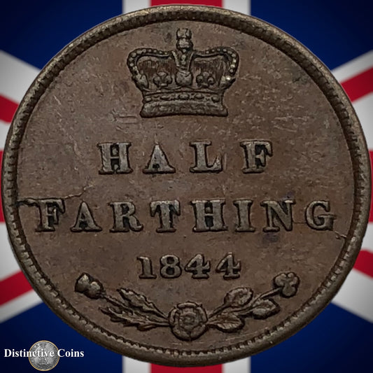 Great Britain 1844 Half Farthing 1/2 Penny GB3118
