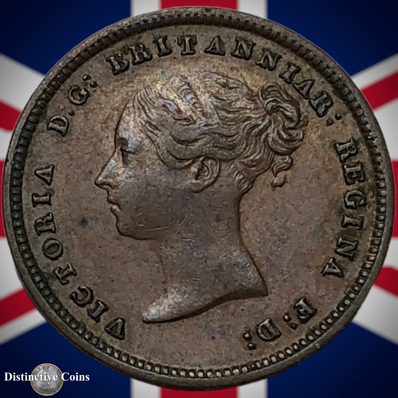 Great Britain 1843 Half Farthing 1/2 Penny GB3058