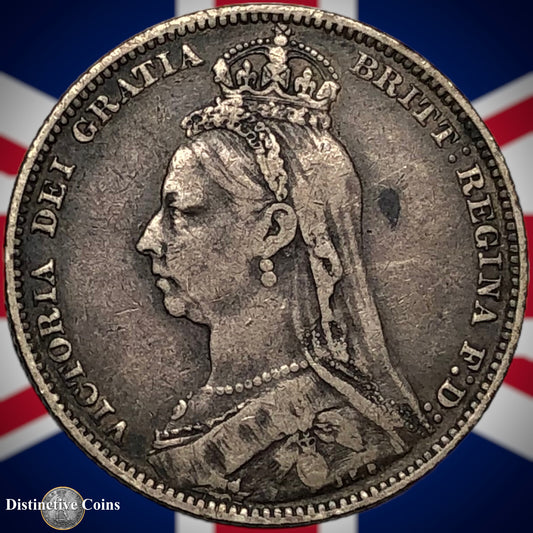 Great Britain 1891 British One Shilling GB0580