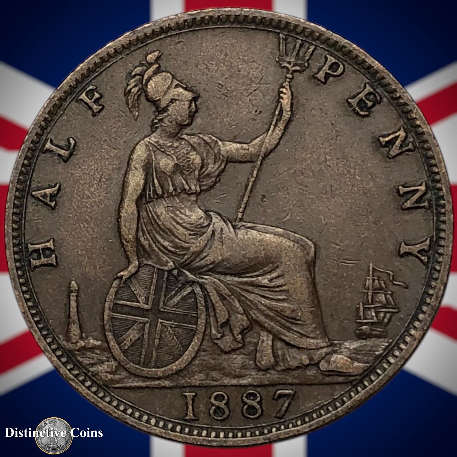 Great Britain 1887 Half Penny 1/2d GB5604