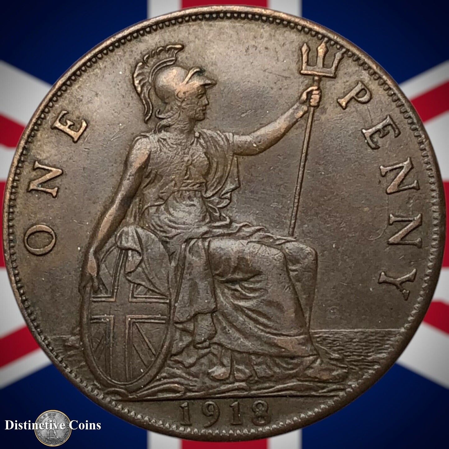 Great Britain 1918 Penny 1d GB6864