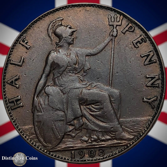 Great Britain 1903 Half Penny 1/2d GB5789