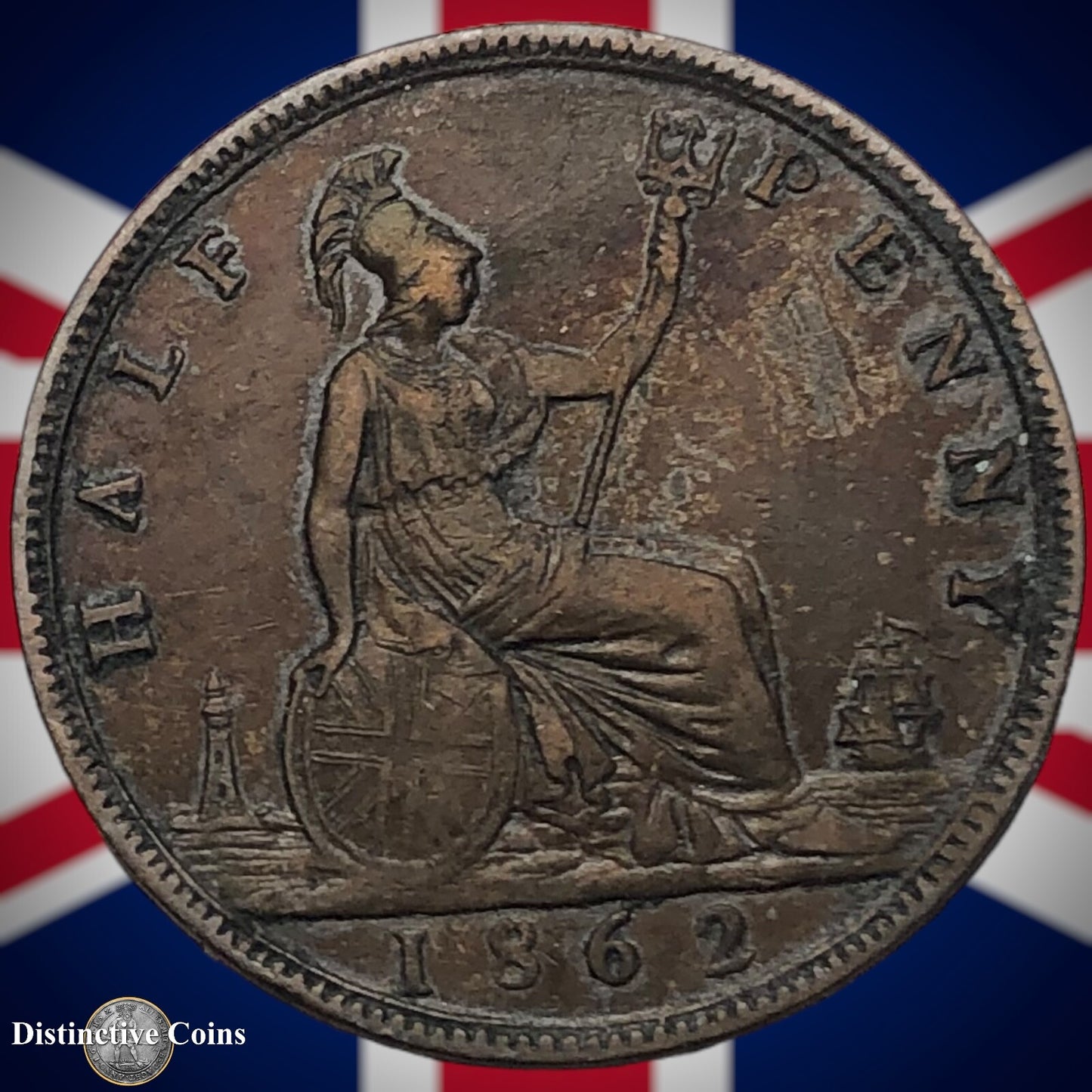 Great Britain 1862 Half Penny 1/2d GB5407