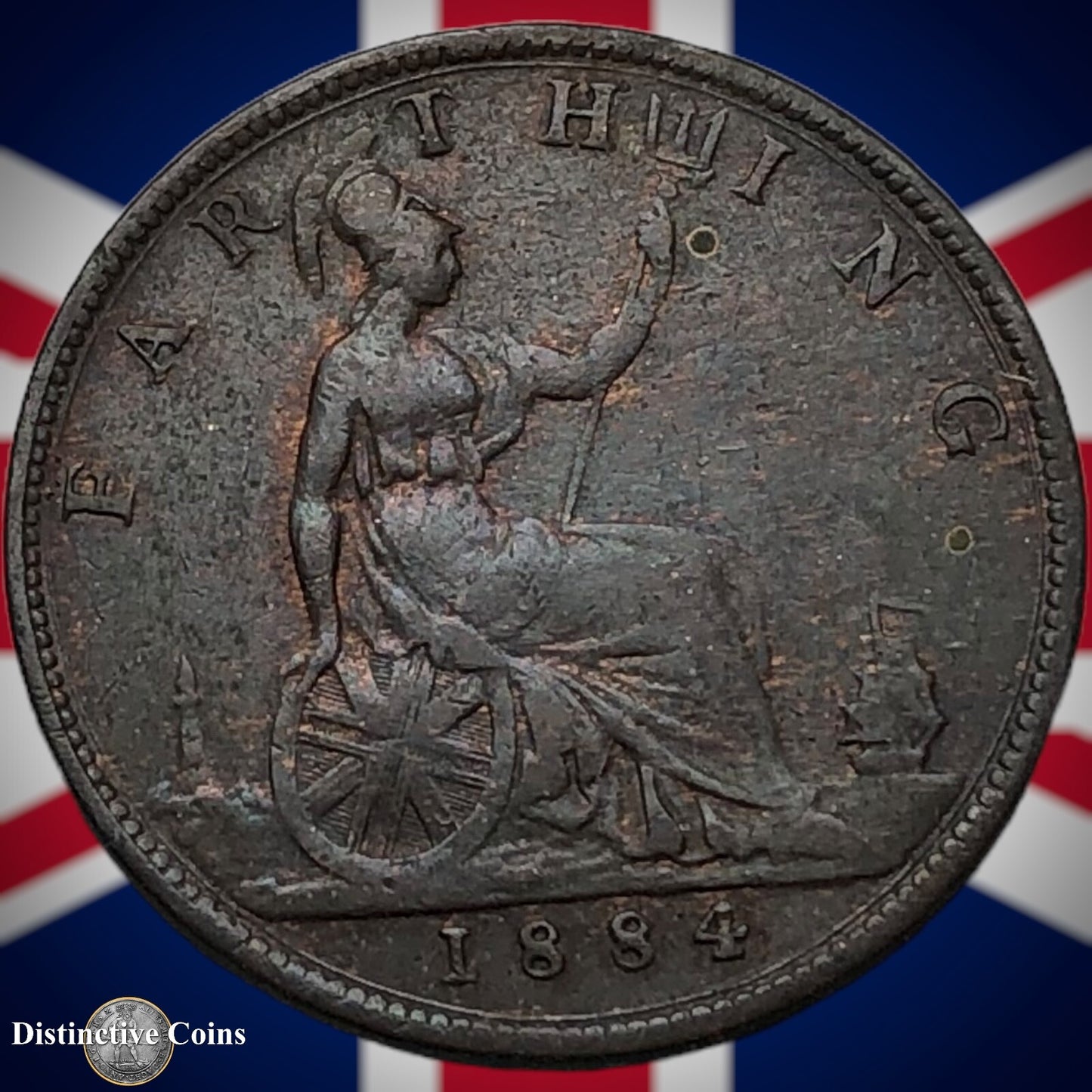 Great Britain 1884 Farthing 1/4d GB4086