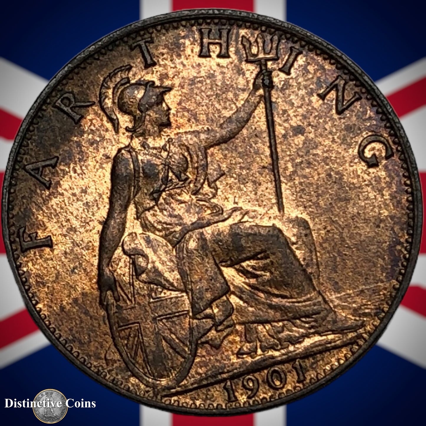 Great Britain 1901 Farthing 1/4d GB4502