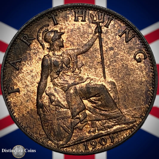 Great Britain 1901 Farthing 1/4d GB4502