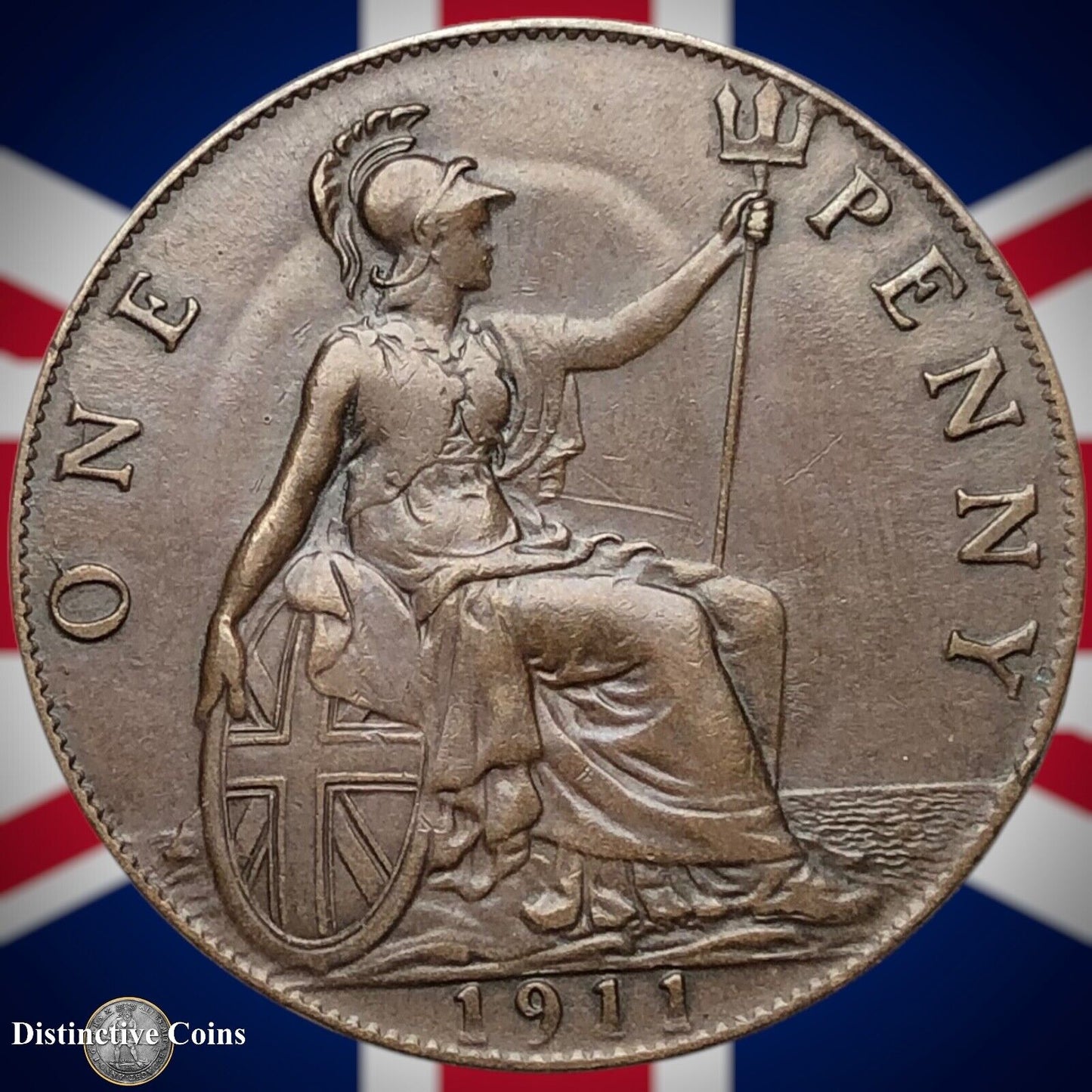 Great Britain 1911 Penny 1d GB6739