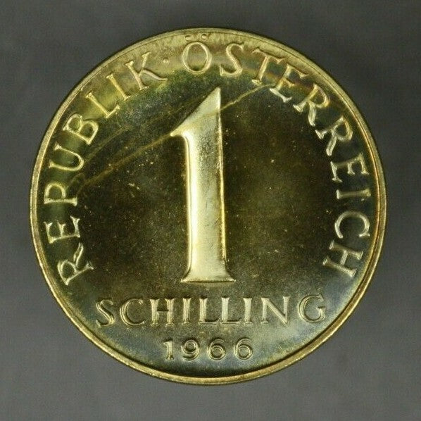 Austria 1966 Proof Set 9 Coins Scarce    B194