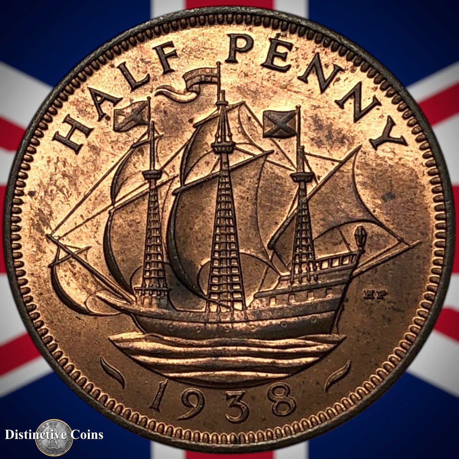 Great Britain 1938 Half Penny 1/2d GB6012