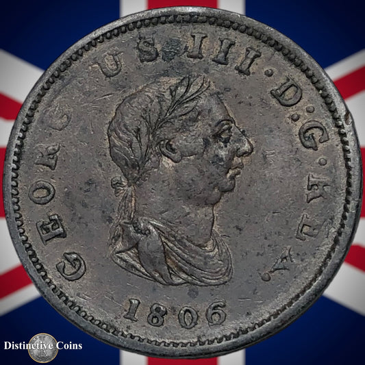Great Britain 1806 Half Penny 1/2d GB5168