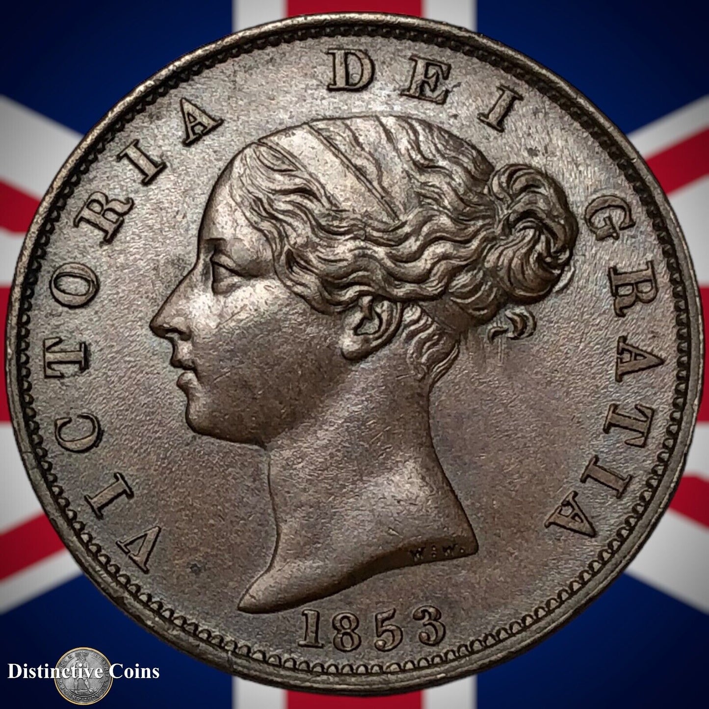 Great Britain 1853 Half Penny 1/2d GB5277