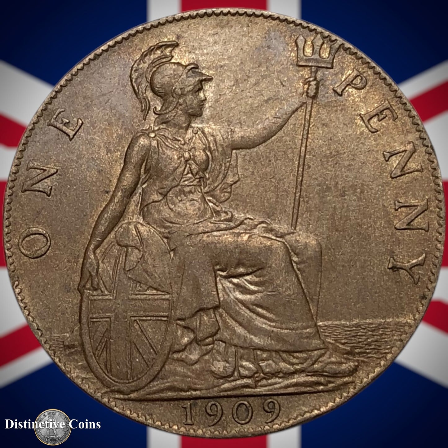 Great Britain 1909 Penny 1d GB6716