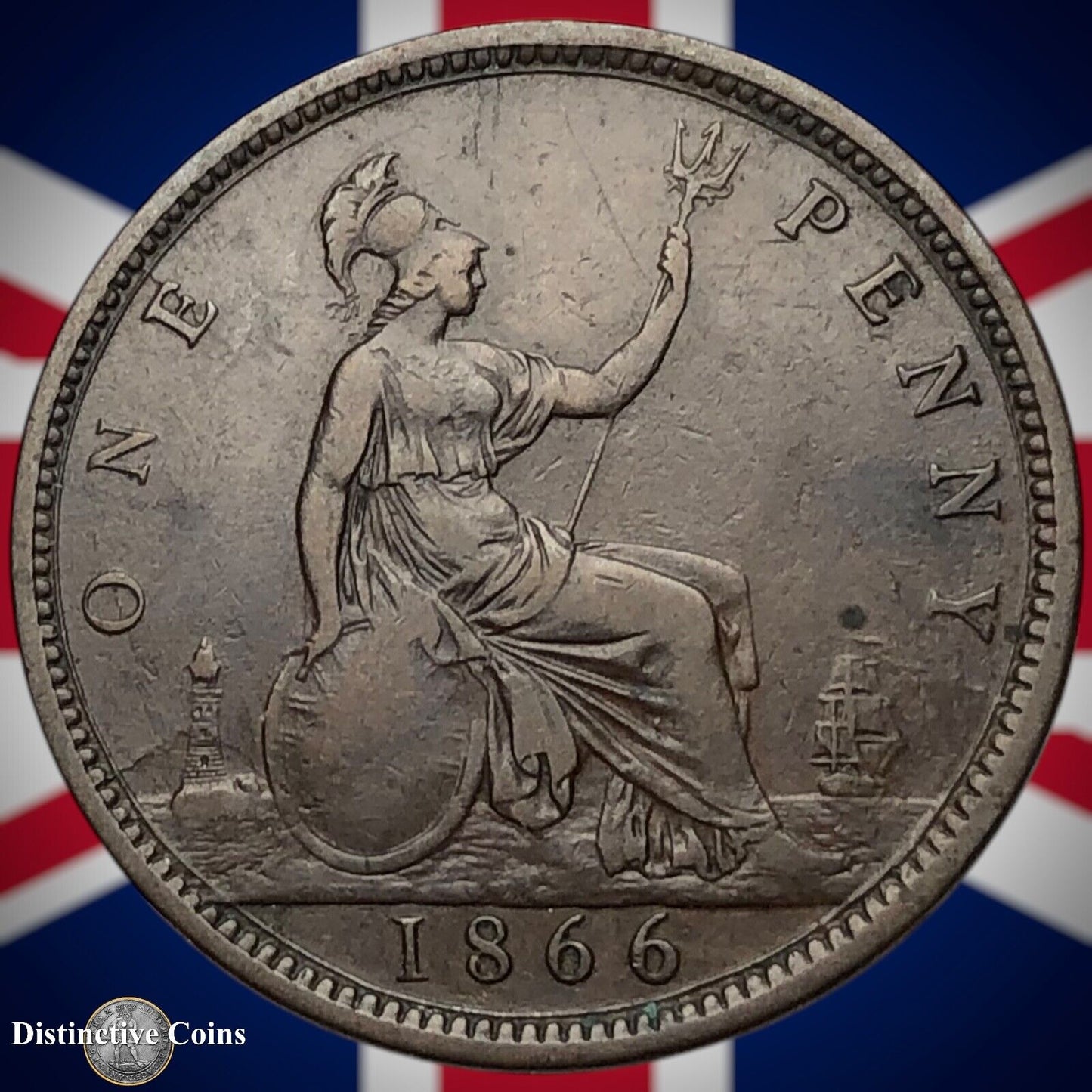 Great Britain 1866 Penny 1d GB6289