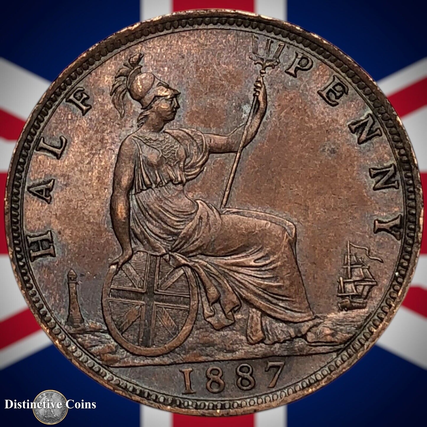 Great Britain 1887 Half Penny 1/2d GB5618