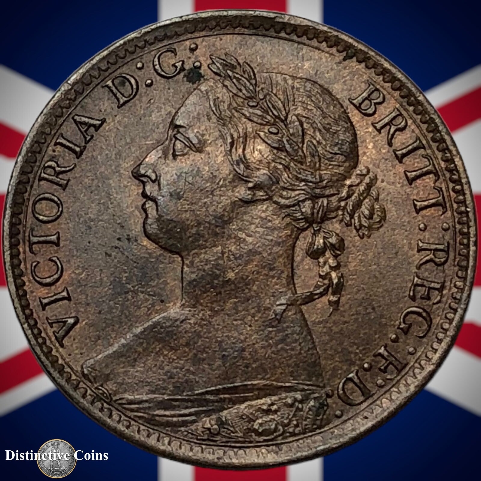 Great Britain 1885 Farthing 1/4d GB4176