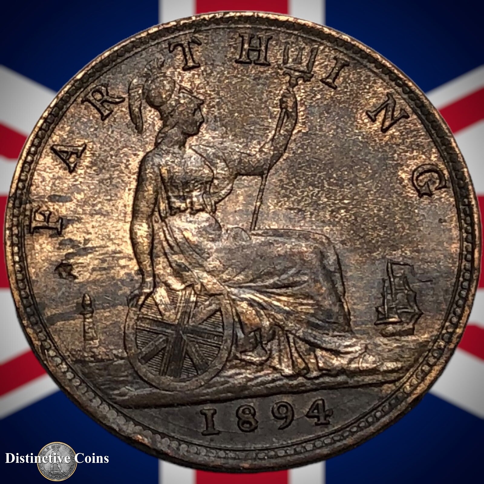 Great Britain 1894 Farthing 1/4d GB4388