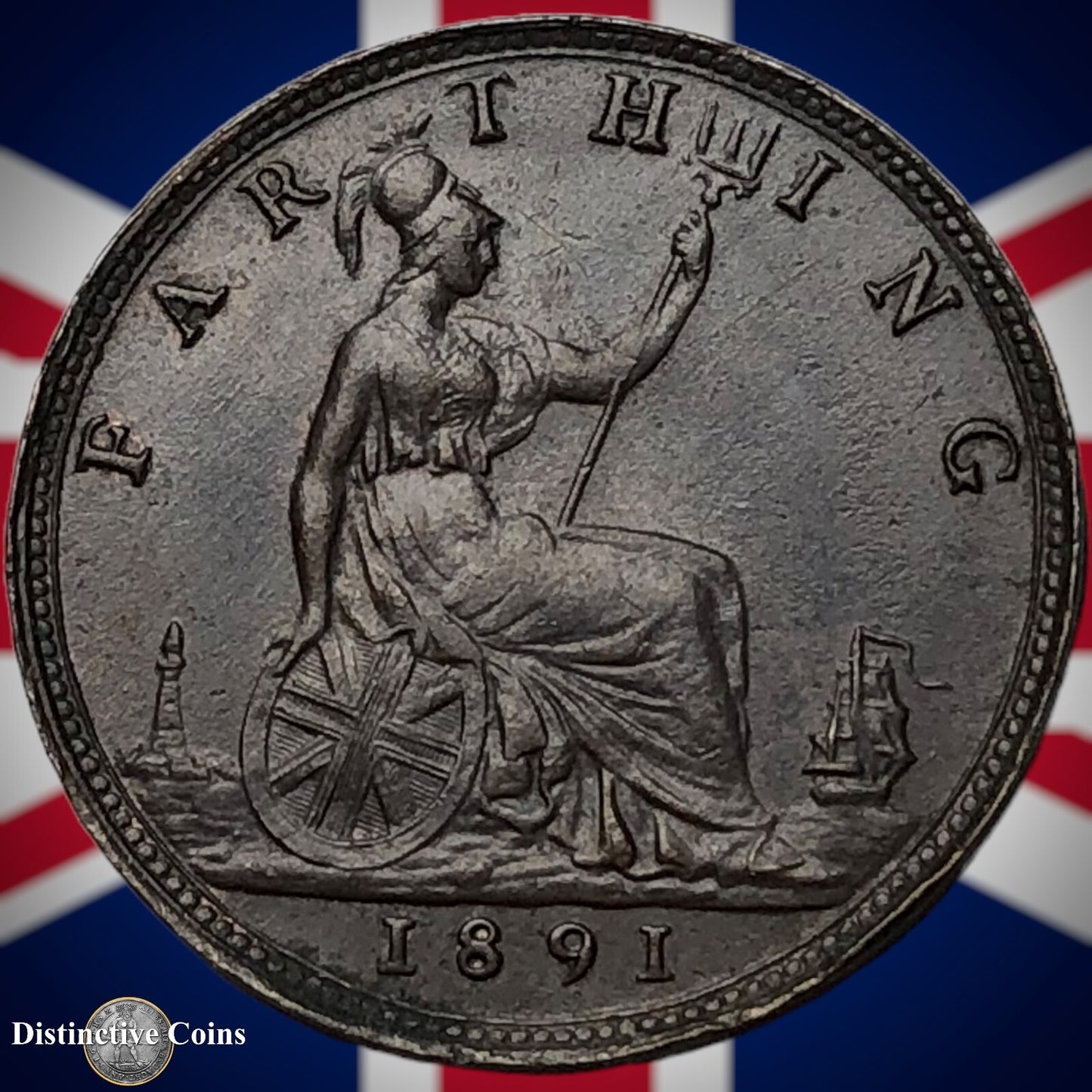 Great Britain 1891 Farthing 1/4d GB4316