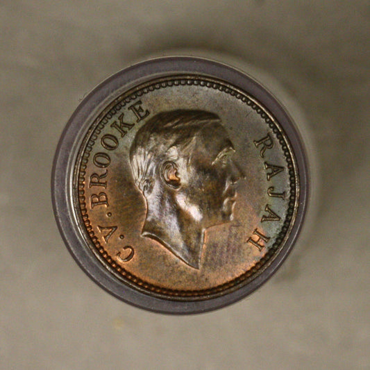 Sarawak 1933 H half 1/2 cent red reverse