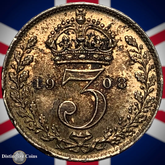 Great Britain 1908 Three Pence GB2124