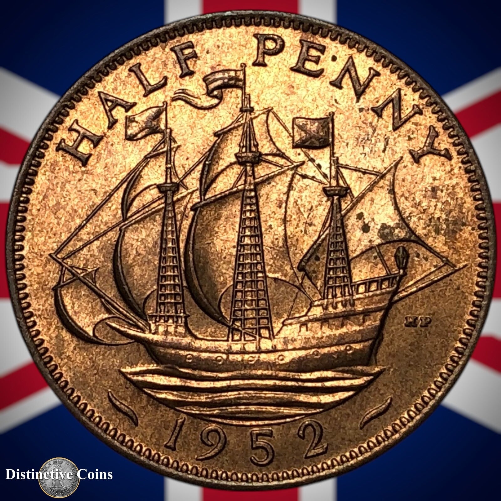 Great Britain 1952 Half Penny 1/2d GB6091