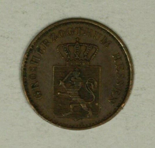Germany Hesse Darmstadt Pfennig 1860  XF   A2267