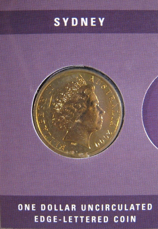 2000 Australia Olymphilex XXVI Edge Lettered Dollar UNC