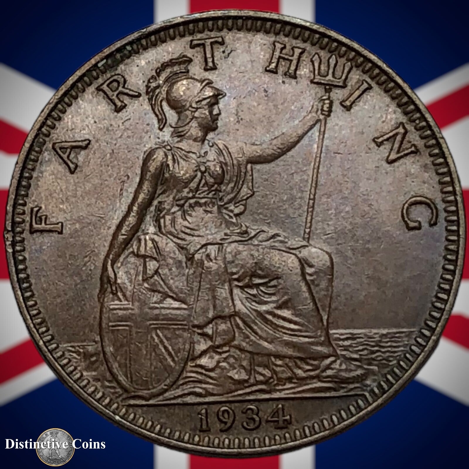 Great Britain 1934 Farthing 1/4d GB4945