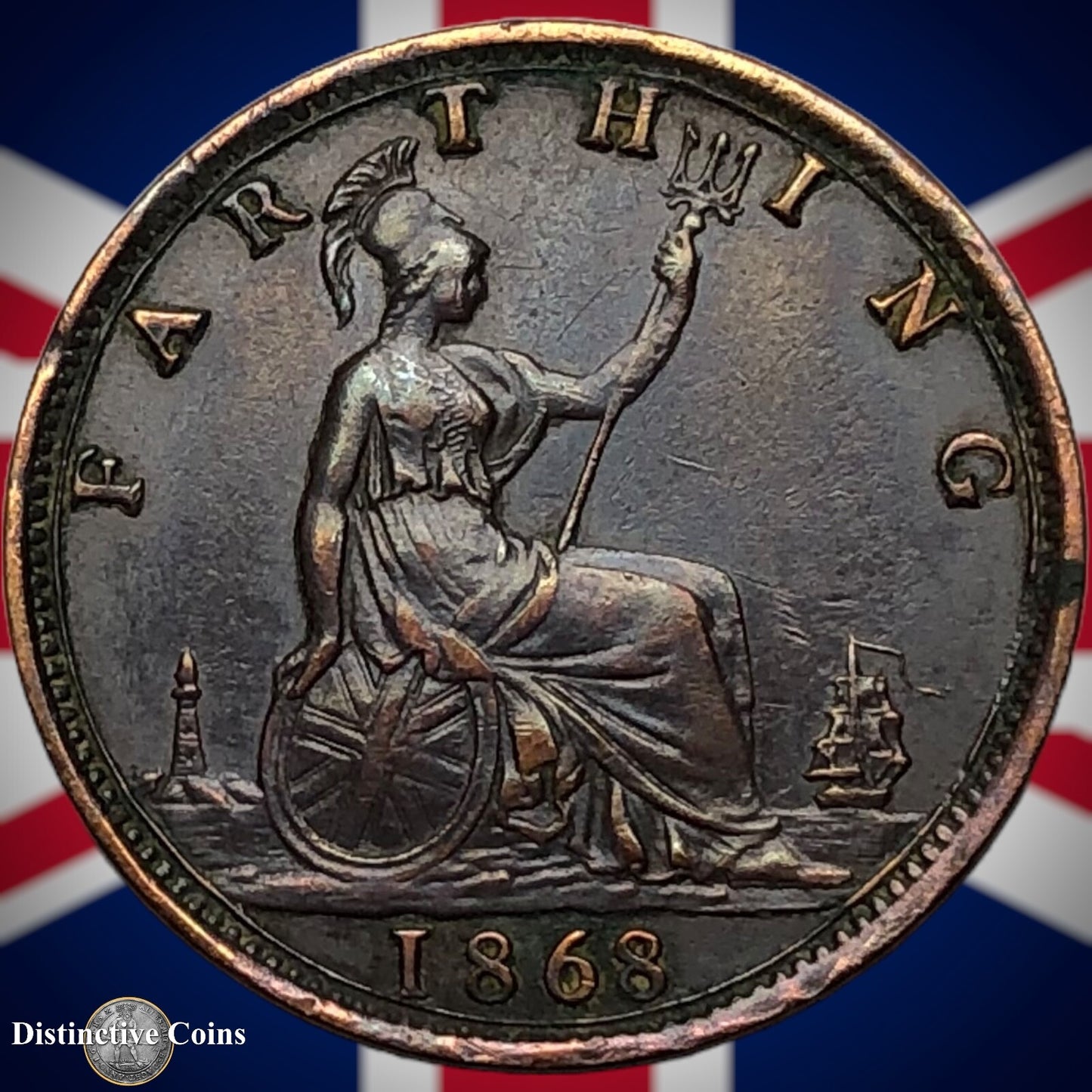 Great Britain 1868 Farthing 1/4d GB3629