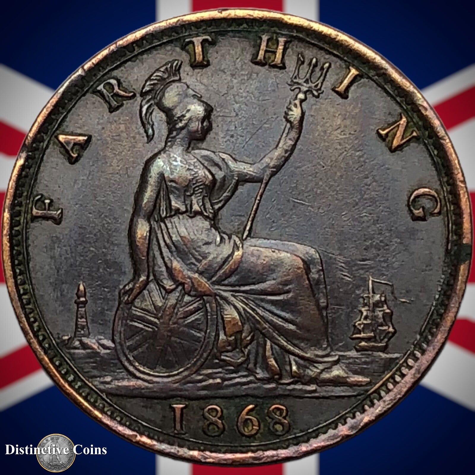 Great Britain 1868 Farthing 1/4d GB3629