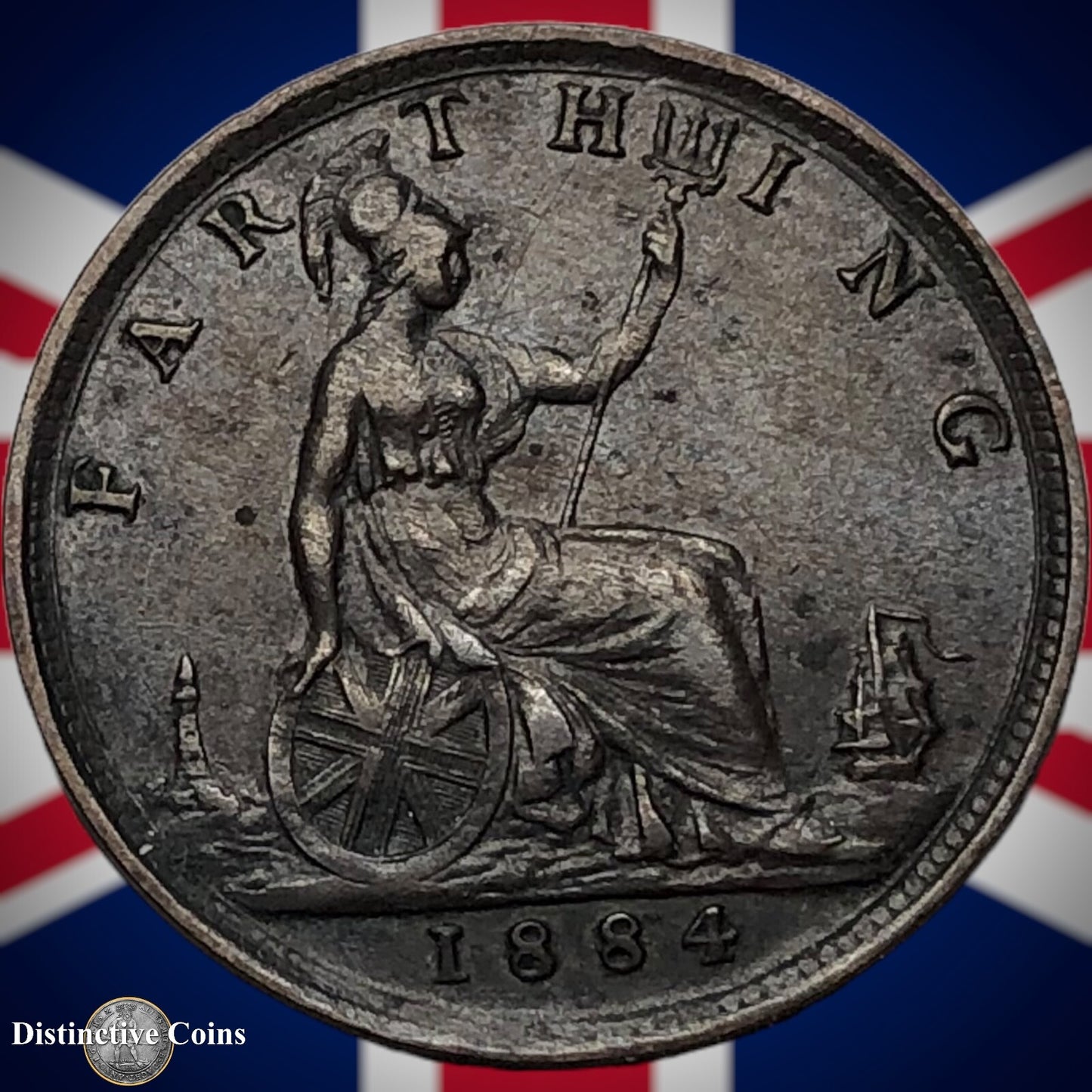 Great Britain 1884 Farthing 1/4d GB4068