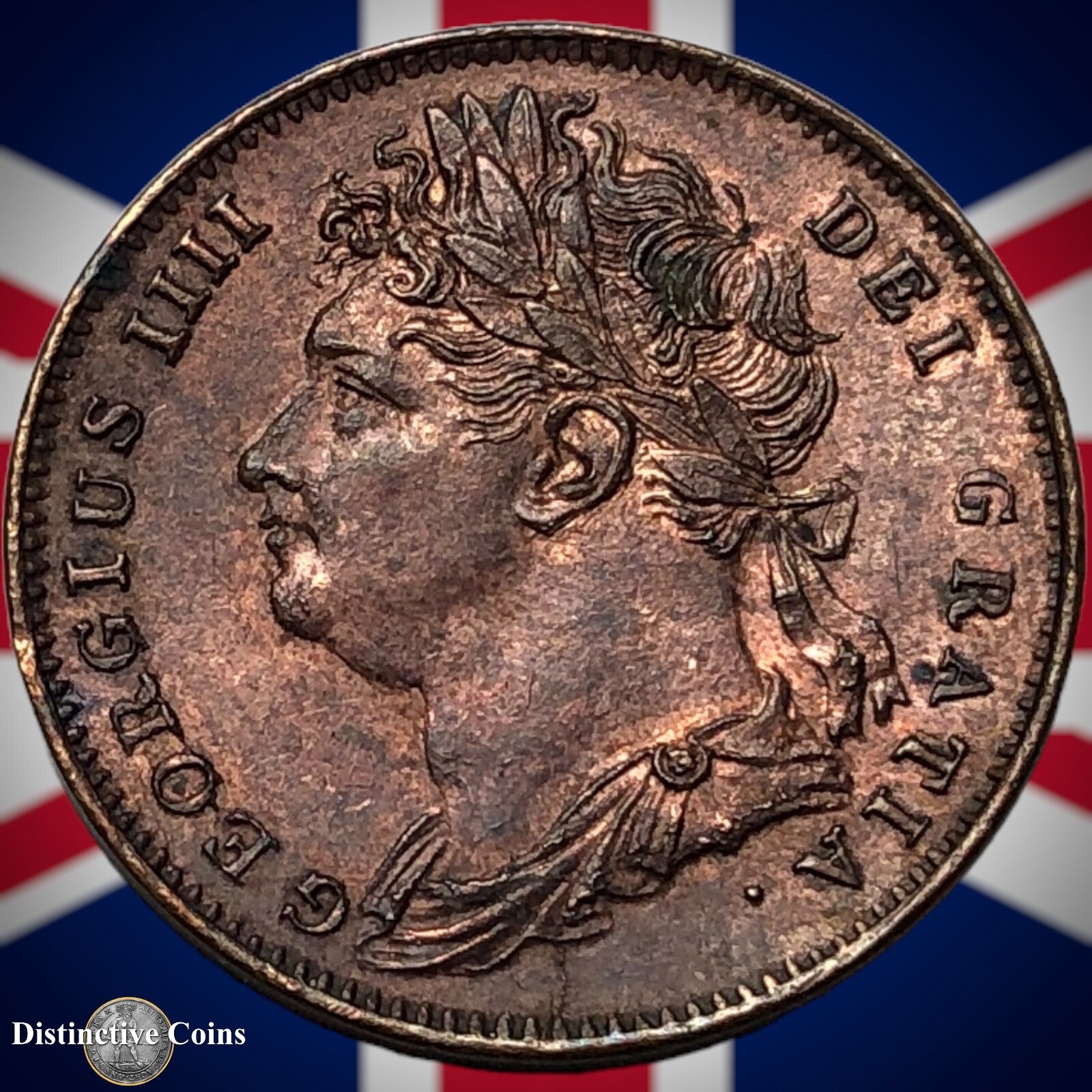 Great Britain 1825 Farthing 1/4d GB3308